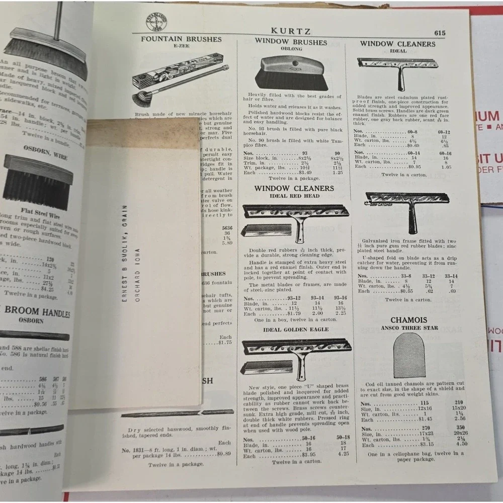 1959 Kurtz Co Wholesale Hardware House Wares Catalog Mason City Iowa Vintage